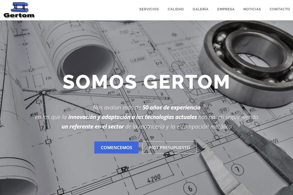 nuevo website gertom